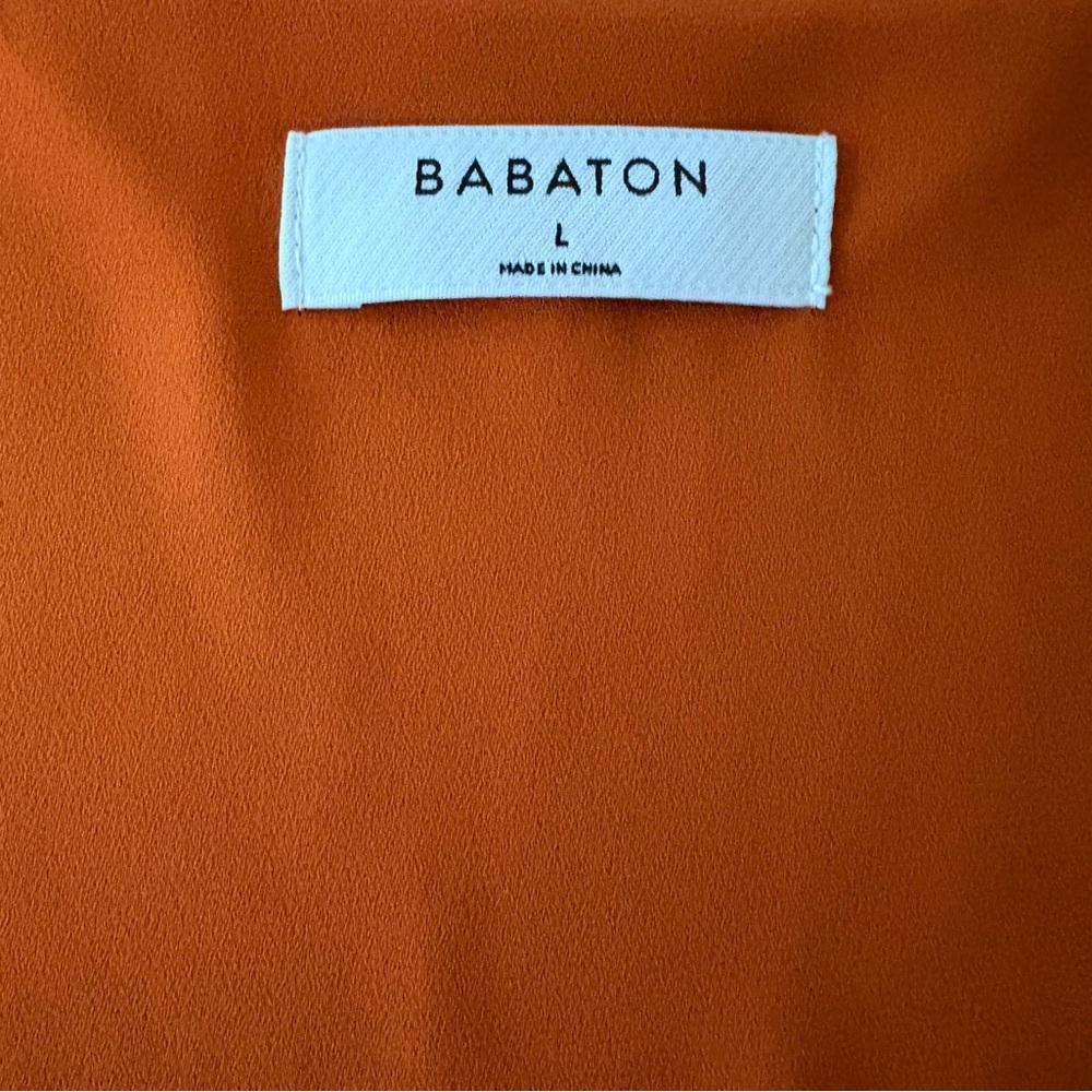 Babaton Rust V-Neck Blouse - Picture 3 of 5